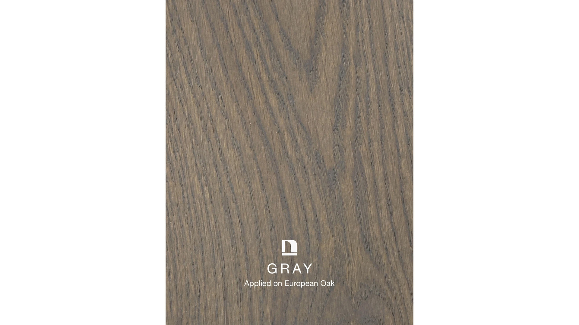 Gray De kleur Gray op eikenhout van Natura OneCoat